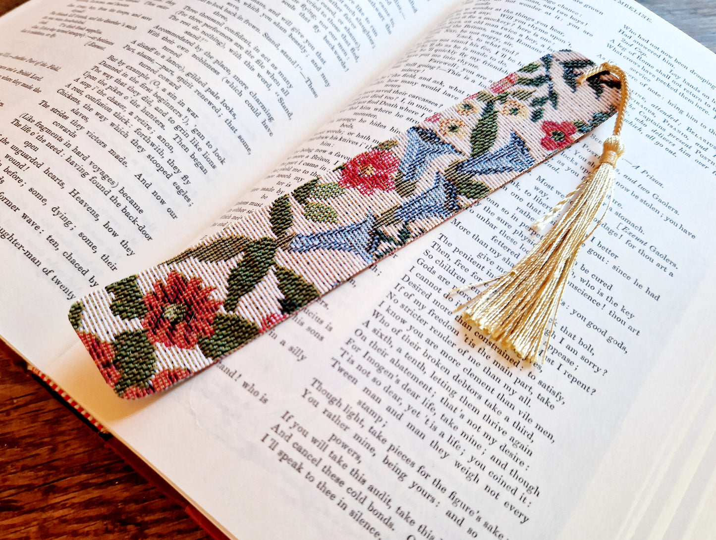 Luxury handmade fabric bookmarks