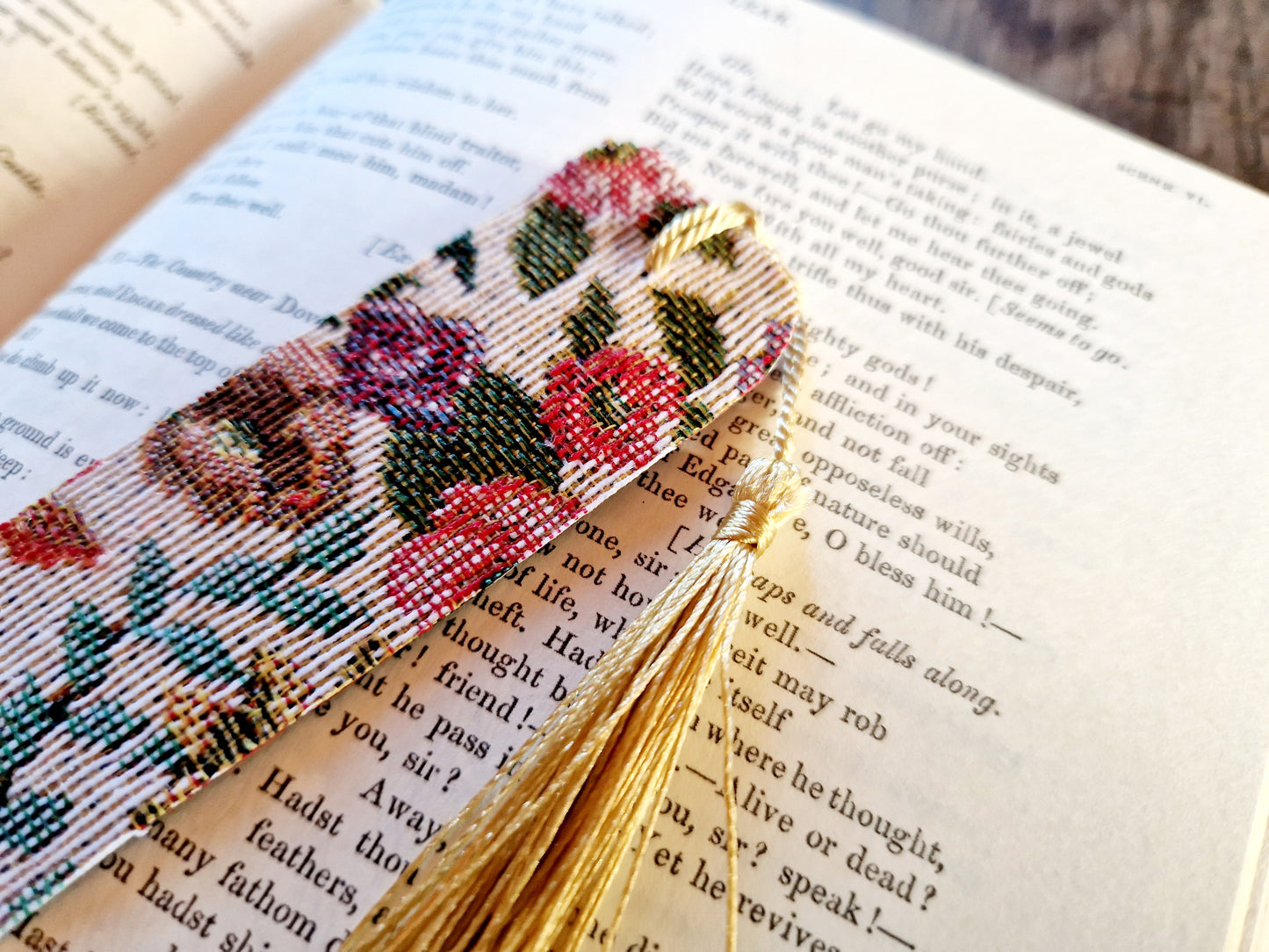 Luxury handmade fabric bookmarks