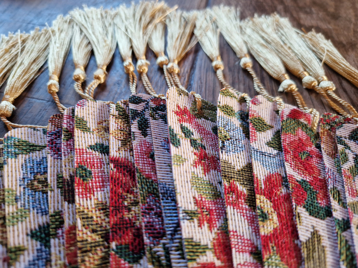 Luxury handmade fabric bookmarks