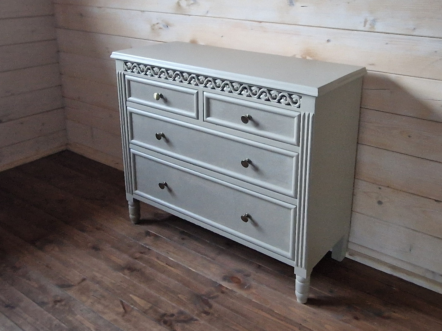 Warm grey chest of drawers