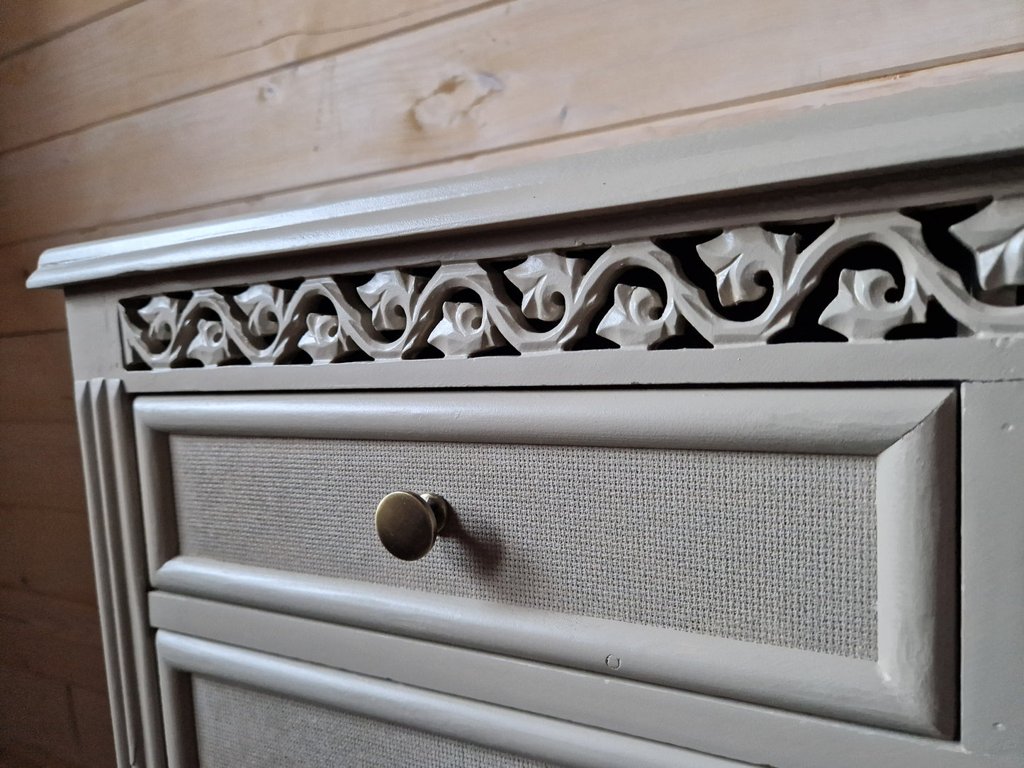 Warm grey chest of drawers