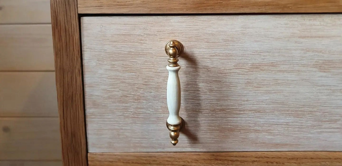 Solid oak white washed dressing table