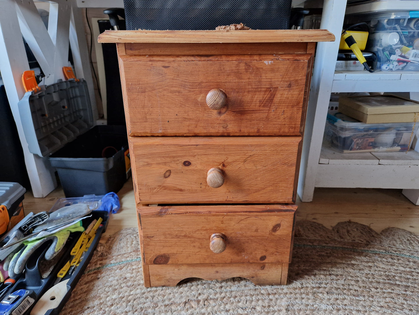 25% off Hand painted Wildflower bedside locker